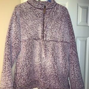 Purple Teddy Sweater by Time and True